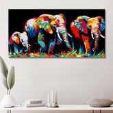 Paint by Numbers Elephants Family Modern Animal Art Painting
